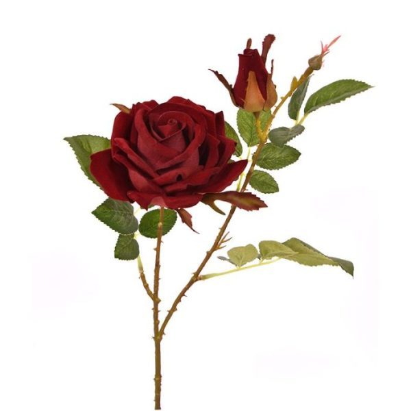 Kunst Rozentak Velvet 60 cm burgundy 2