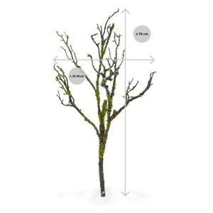 Nieuw - Kunsthouttak deluxe met mos 70 cm