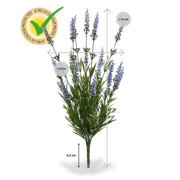 Lavendel Kunstboeket 50 cm UV blauw Dit uv bestendige