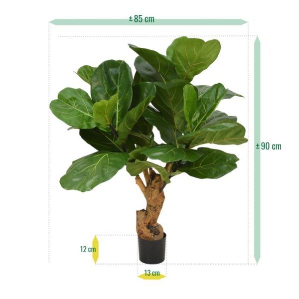 Lyrata Deluxe kunstplant 80 cm op stam 5