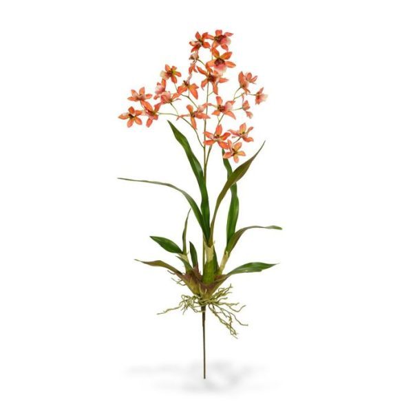 Macara-Orchidee-kunstboeket-80-cm-oranje-3 Macara Orchidee kunstboeket 80 cm oranje 3