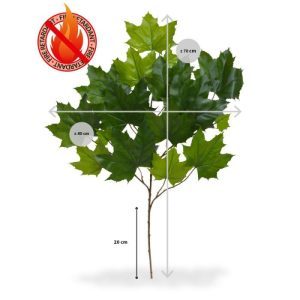 Deze brandvertragende Maple kunsttak 70 cm