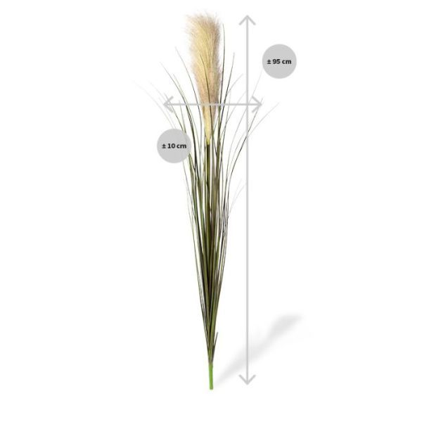 Pampas kunstgras 95 cm creme