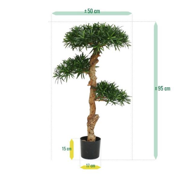 Podocarpus Kunst Bonsai 120 cm 4