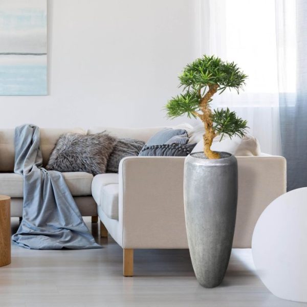 Podocarpus kunstbonsai deluxe 65 cm op voet 6