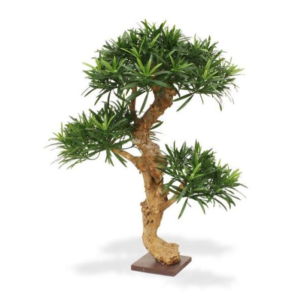 Podocarpus kunstbonsai deluxe 65 cm op voet 9