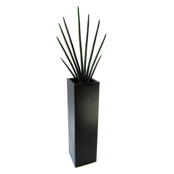 Groene kunstplanten Sansevieria Cylindrica 85cm kunstplant in pot 2