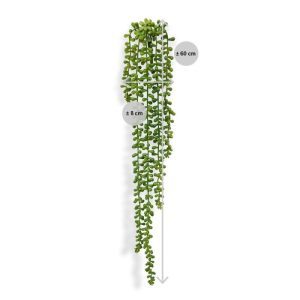 Deze Senecio Pearl kunsthangplant