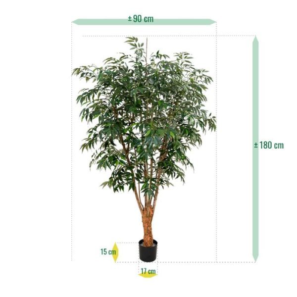 Shirakashi Deluxe kunstboom 180 cm 5