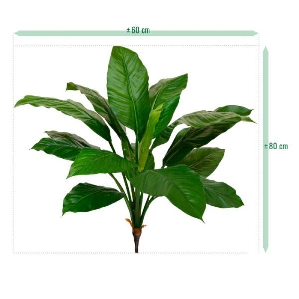 Spathiphyllum-King-kunstplant-boeket-80-cm-groen-5 Spathiphyllum King kunstplant boeket 80 cm groen 5