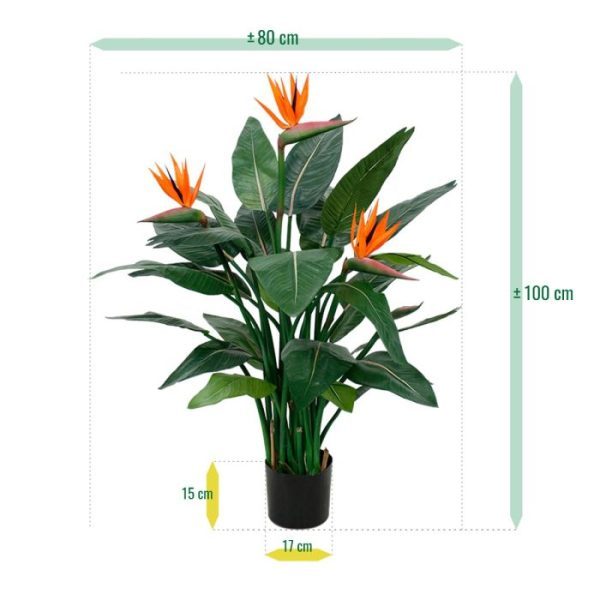 Strelitzia Kunstplant Deluxe 115 cm 5