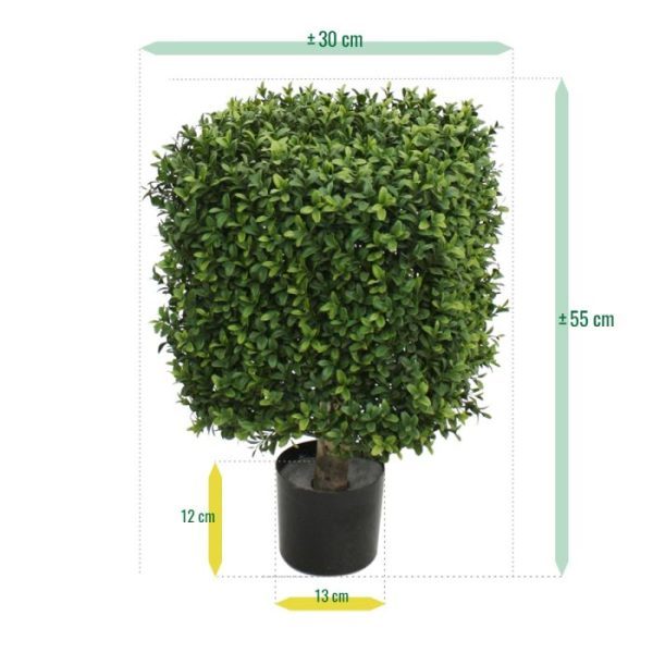 Kunstbomen voor buiten Kunst Buxus Vierkant 30 cm UV 2